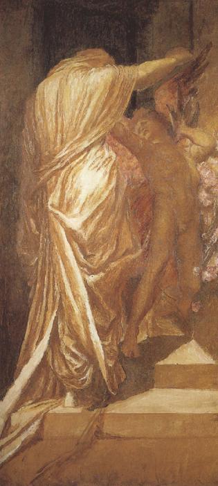 george frederic watts,o.m.,r.a. A Study for Love and Death (mk37) France oil painting art